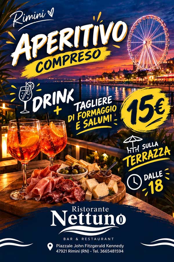 Aperitivo Ristorante Nettuno Rimini